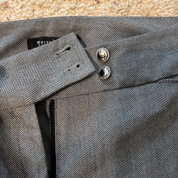 WHBM herringbone relaxed leg dress pants - Picture 2 of 5